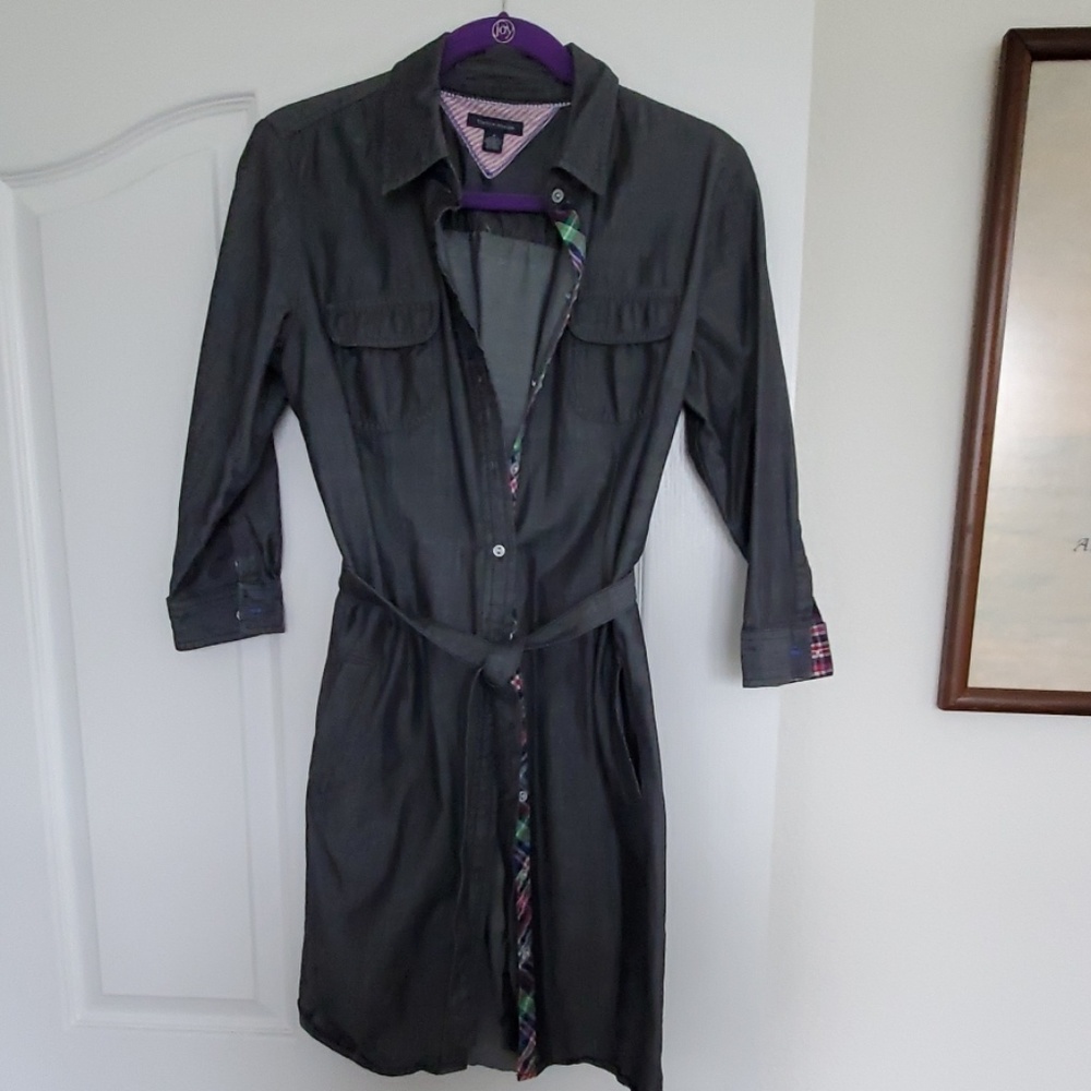 Tommy Hilfiger stretch, button up, Jean dress
